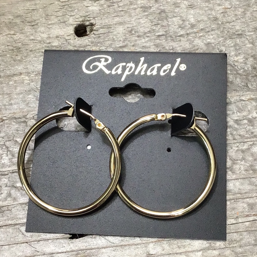 Nwot 1.25” Gold Tone Hoop Earrings!